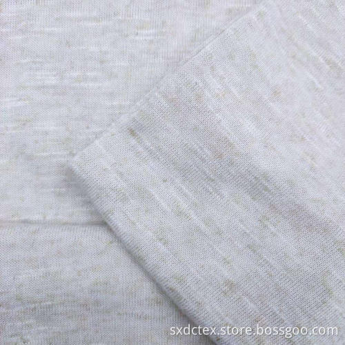 Polyester Linen Hankcloth Dyed Knitting Jersey Cloth Fabric